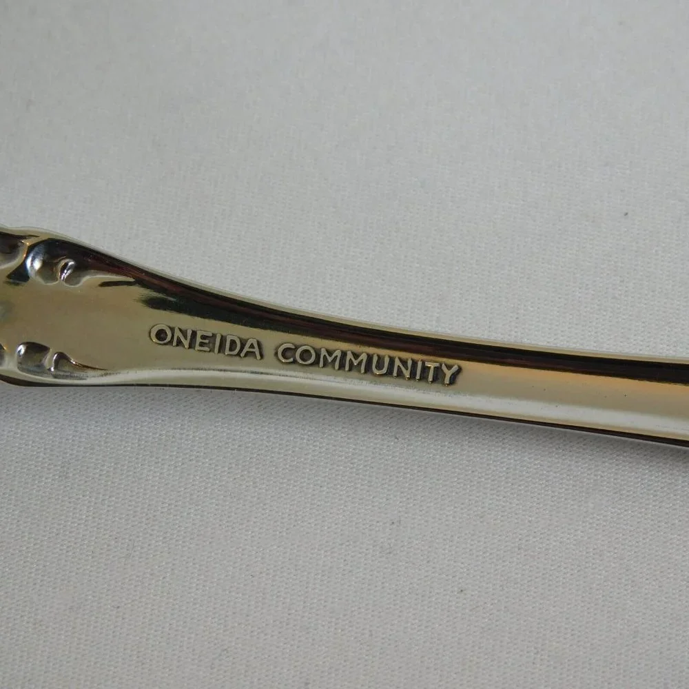 Oneida Brahms Community Stainless 5 Serving Pieces Pie Gravy Sugar Butter Fork